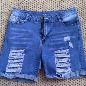 SHEIN | Jean Shorts | Stretchy | Size Large